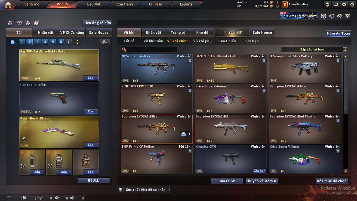 shop acc cf uy tin gia re